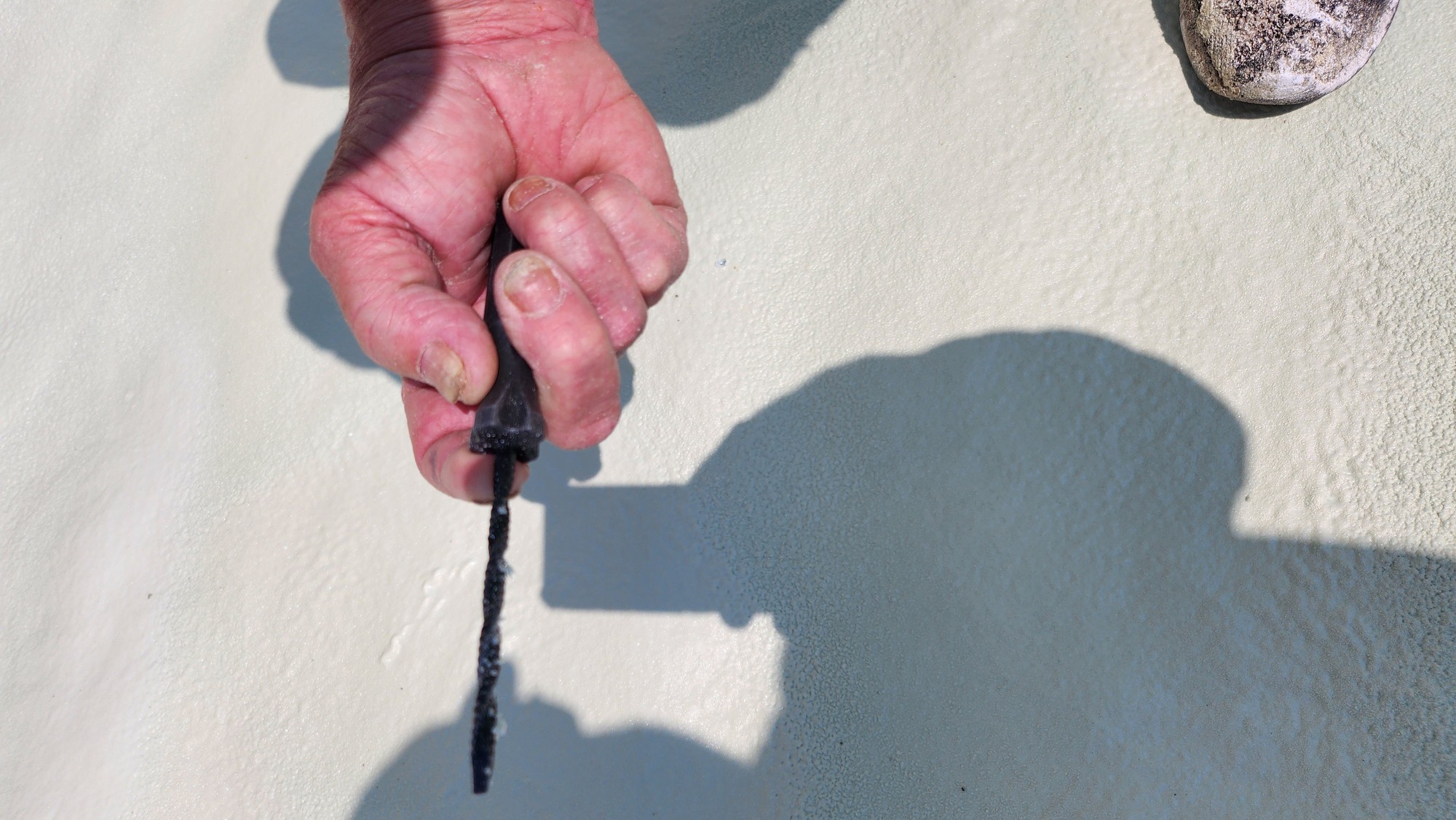 Probe check on coated foam