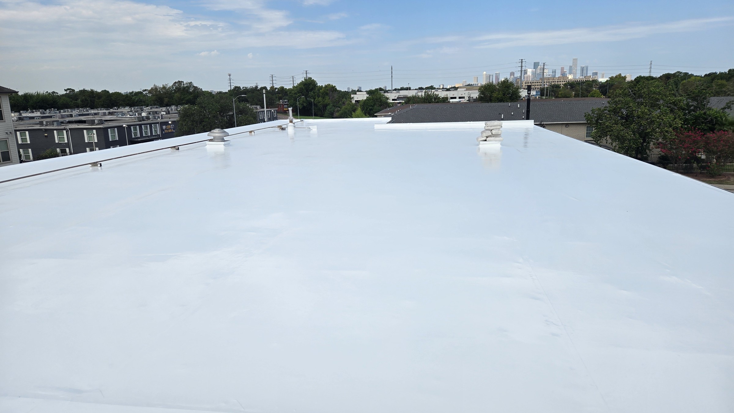 Finished white coating